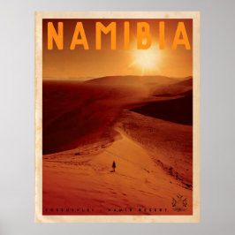 ヴィンテージアフリカ日没旅行ポスター ポスター