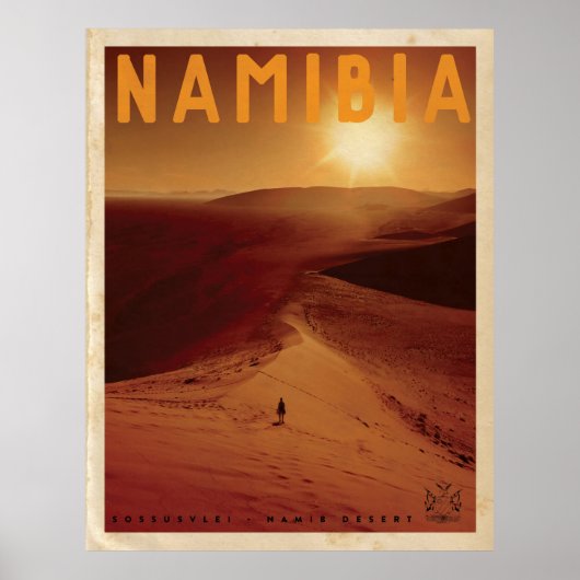 ヴィンテージアフリカ日没旅行ポスター ポスター (正面)