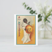 ヴィンテージアフリカ系アメリカンハロウィーン シーズンポストカード (スタンド正面)