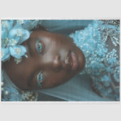 ヴィンテージアフリカ系アメリカ人の女性デコパージュ 薄葉紙 (正面)