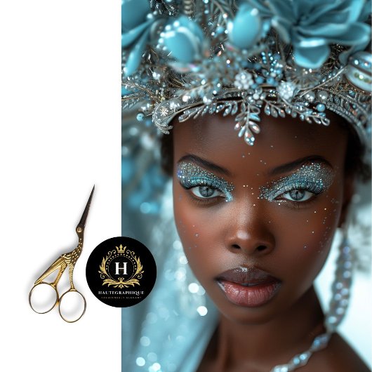 ヴィンテージアフリカ系アメリカ人の女性デコパージュ 薄葉紙