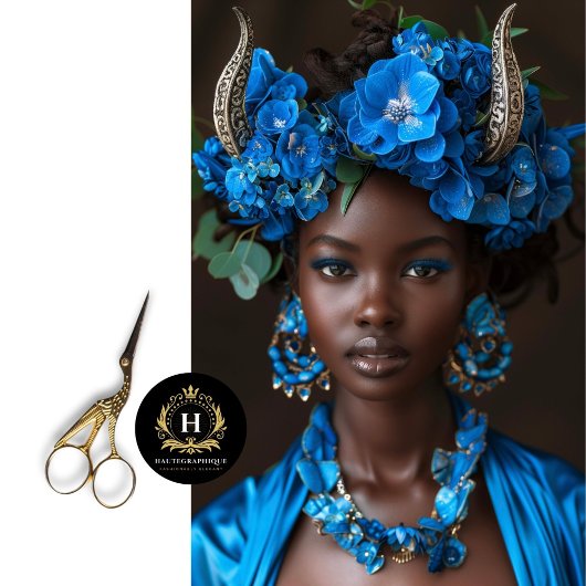 ヴィンテージアフリカ系アメリカ人の女性デコパージュ 薄葉紙