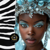 ヴィンテージアフリカ系アメリカ人の女性デコパージュ 薄葉紙