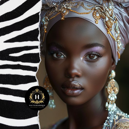 ヴィンテージアフリカ系アメリカ人の女性デコパージュ 薄葉紙