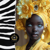 ヴィンテージアフリカ系アメリカ人の女性デコパージュ 薄葉紙