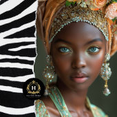 ヴィンテージアフリカ系アメリカ人の女性デコパージュ 薄葉紙