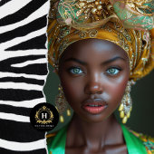 ヴィンテージアフリカ系アメリカ人の女性デコパージュ 薄葉紙