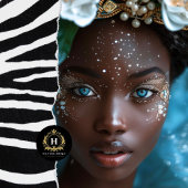 ヴィンテージアフリカ系アメリカ人の女性デコパージュ 薄葉紙