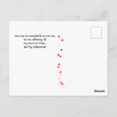 ヴィンテージアフリカ系アメリカ人カップルのバレンタイン ポストカード (裏面)