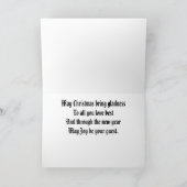 ヴィンテージアフリカ系アメリカ人クリスマスカード シーズンカード (内部)