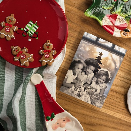 ヴィンテージアフリカ系アメリカ人クリスマスカード シーズンカード