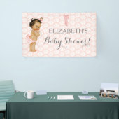 ヴィンテージアフリカ系アメリカ人ラテンアメリカ系女性ベビーガール 横断幕 (トレードショー)