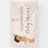 ヴィンテージアフリカ系アメリカ人ラテンアメリカ系女性ベビーガール 横断幕 (縦)