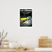 ヴィンテージアフリカ航空旅行ポスター ポスター (キッチン)