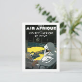 ヴィンテージアフリカ航空旅行 ポストカード (スタンド正面)