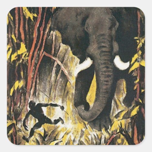 ヴィンテージアフリカ スクエアシール (正面)