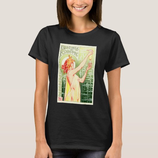 ヴィンテージアブサンのポスター Tシャツ (正面)