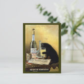 ヴィンテージアブシンザブルジョワ広告 ポストカード (スタンド正面)