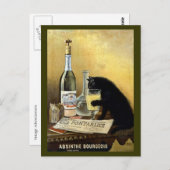 ヴィンテージアブシンザブルジョワ広告 ポストカード (正面/裏面)