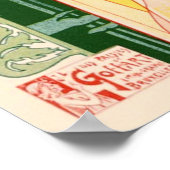 ヴィンテージアブシンザロベットバイアルフォンスミュシャ ポスター (角)