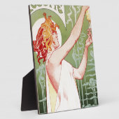 ヴィンテージアブシンテロベットアドアールヌーボー フォトプラーク (側面)