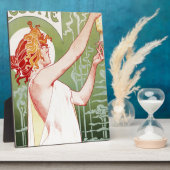 ヴィンテージアブシンテロベットアドアールヌーボー フォトプラーク (側面)