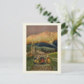 ヴィンテージアブルッツォイタリアレトロトラベイタリアンル ポストカード (スタンド正面)
