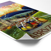 ヴィンテージアブルッツォイタリア旅行クラシックポスター ポスター (角)