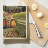 ヴィンテージアブルブッツォイタリアハンドタオル キッチンタオル (四つ折り)