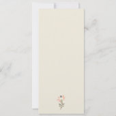 ヴィンテージアプリコットフローラ保存日付 招待状 (裏面)