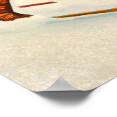 ヴィンテージアプレーススキーピンナップアート ポスター (角)