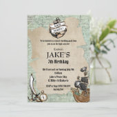 ヴィンテージアホイマテイパイレーツバースデーパーティーワールドマップ 招待状 (スタンド正面)