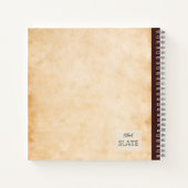 ヴィンテージアボカドイラストレーションパーソナライズされたコンプ ノートブック (裏面)