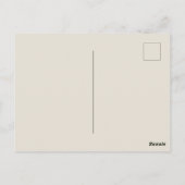 ヴィンテージアボカドイラストレーション ポストカード (裏面)