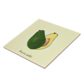 ヴィンテージアボカドフルーツボタニカルアートセラミックタイル タイル (側面)