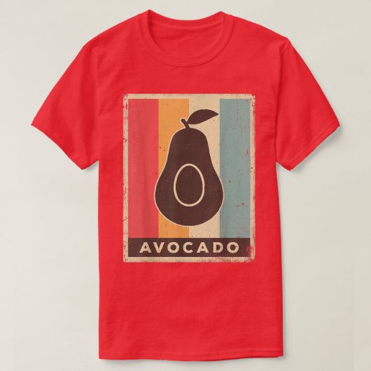 ヴィンテージアボカドレトロ910 Tシャツ (デザイン正面)