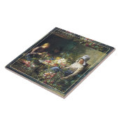 ヴィンテージアボット・フラー墓フラワーセラー タイル (側面)