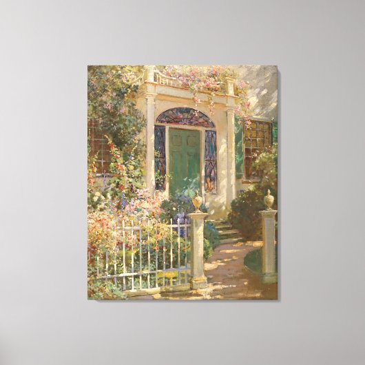 ヴィンテージアボット・フラー墓ポーツマスの入り口 キャンバスプリント (正面)