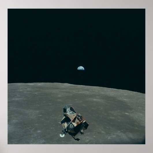 ヴィンテージアポロ11ムーンミッションイーグルの上昇 ポスター (正面)