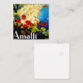 ヴィンテージアマルフィイタリアヨーロッパトラベルカード エンクロージャーカード (正面/裏面)