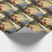 ヴィンテージアマルフィイタリアヨーロッパ旅行広告 ラッピングペーパー (角)