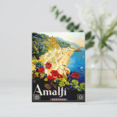 ヴィンテージアマルフィイタリアヨーロッパ ポストカード (スタンド正面)