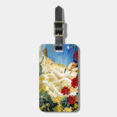 ヴィンテージアマルフィイタリアヨーロッパ ラゲッジタグ (正面縦)