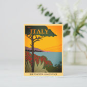 ヴィンテージアマルフィコーストイタリアトラベル ポストカード (スタンド正面)