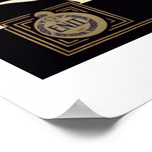 ヴィンテージアマルフィコーストイタリア旅行ポスター ポスター (角)