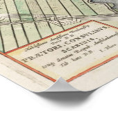 ヴィンテージアムステルダムの市地図 ポスター (角)