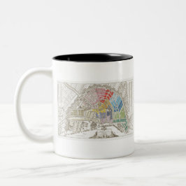 ヴィンテージアムステルダムレインボーマップ ツートーンマグカップ