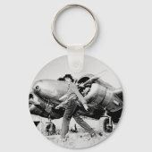 ヴィンテージアメリアアーハート写真 キーホルダー (正面)