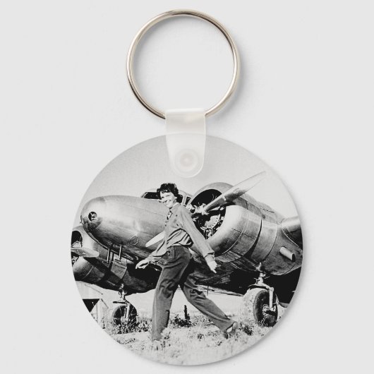 ヴィンテージアメリアアーハート写真 キーホルダー (正面)