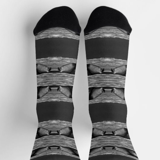 ヴィンテージアメリカのアラスカの母のホッキョクグマ ソックス (上部)